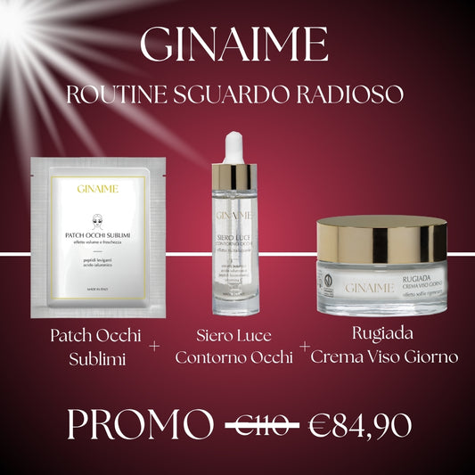 Kit Sguardo Radioso – Routine illuminante contorno occhi e viso | Ginaime