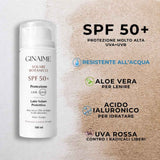 Solare Botanico SPF 50+ Latte Protettivo Viso e Corpo – Aloe Vera, Olio di Argan e Acido Ialuronico | 100 ml